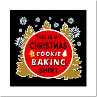 Matching Christmas Festive Season Christmas Cookie Baking Posters and Art